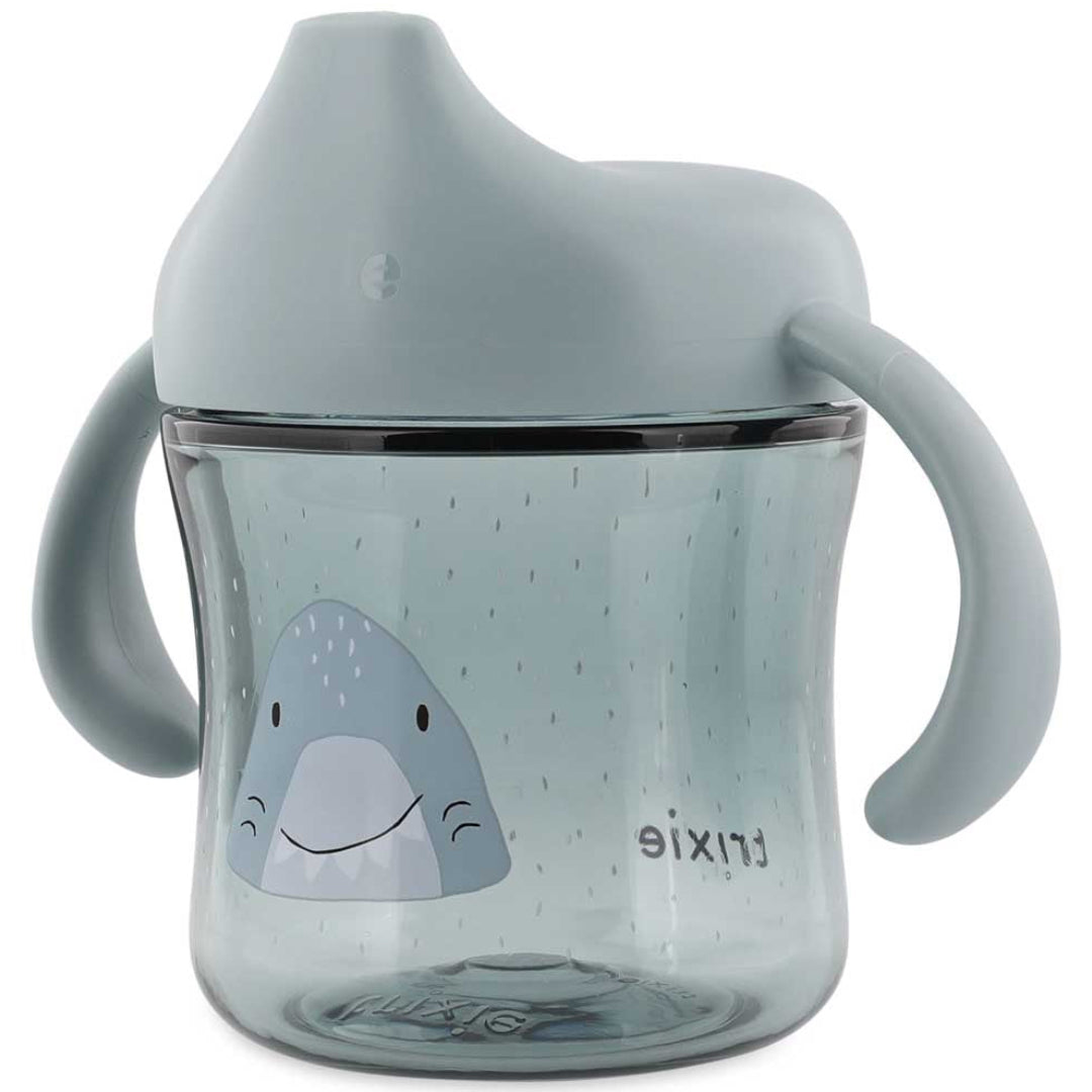 Taza con boquilla y asas TRIXIE · tiburón