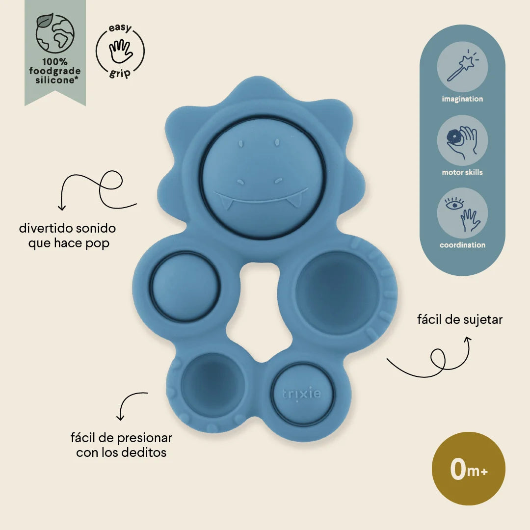 Juguete pop-it de silicona TRIXIE · mr. triceratops