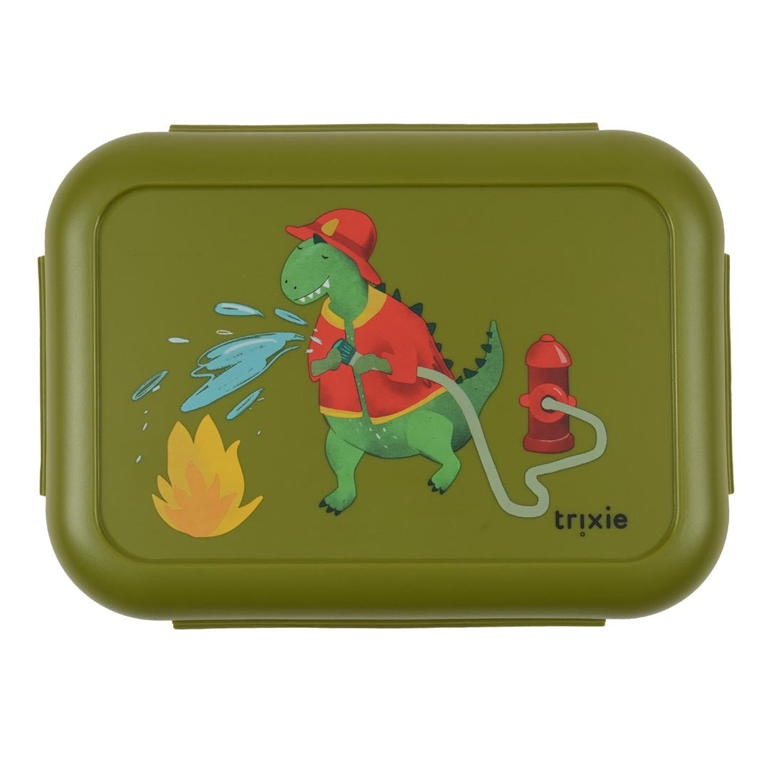 Fiambrera grande con clip TRIXIE · fireman mr. dino