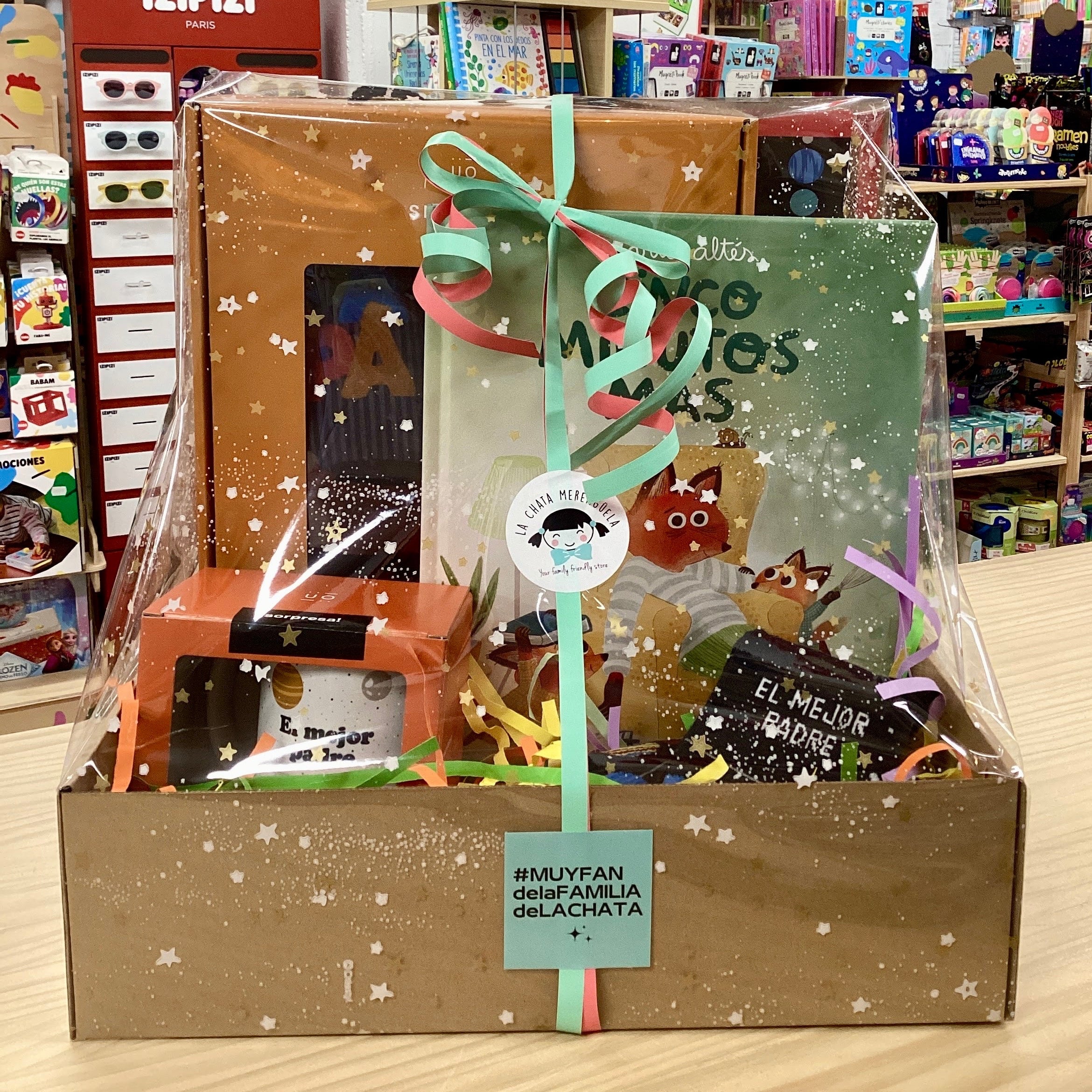 Cesta para papá de un bebé