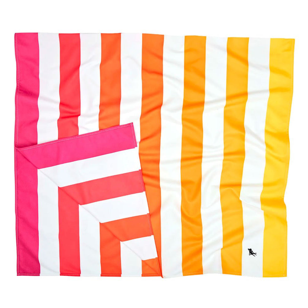 Toalla playa microfibra DOCK & BAY · summer peach sunrise
