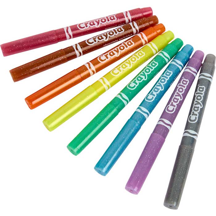 8 Rotuladores glittler CRAYOLA