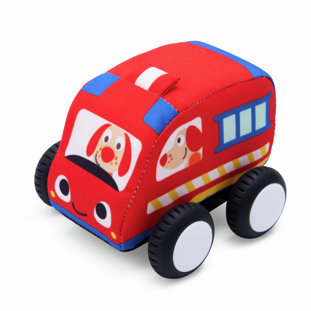 Set de coches de peluche y carretera