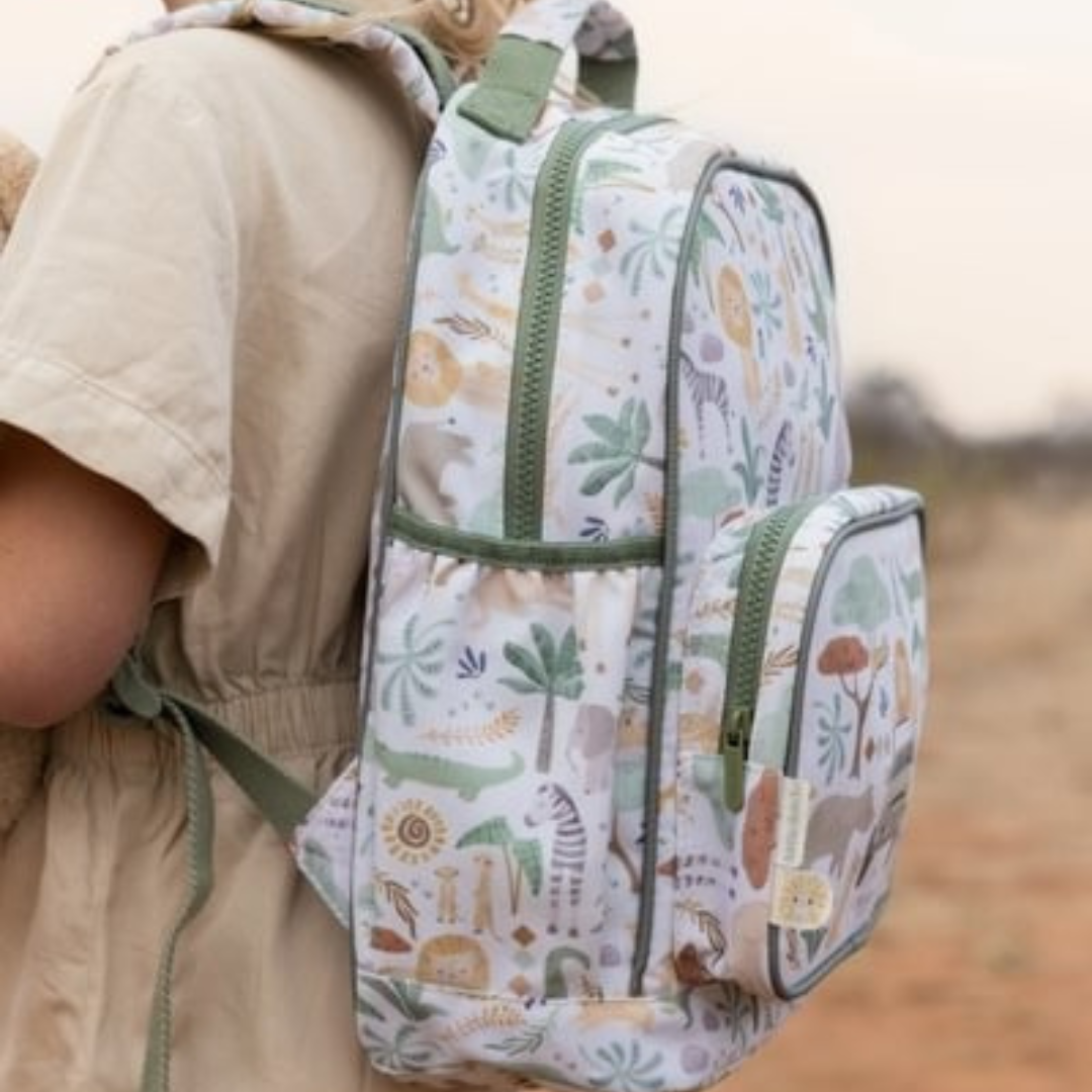 Mochila grande LITTLE DUTCH · safary friends