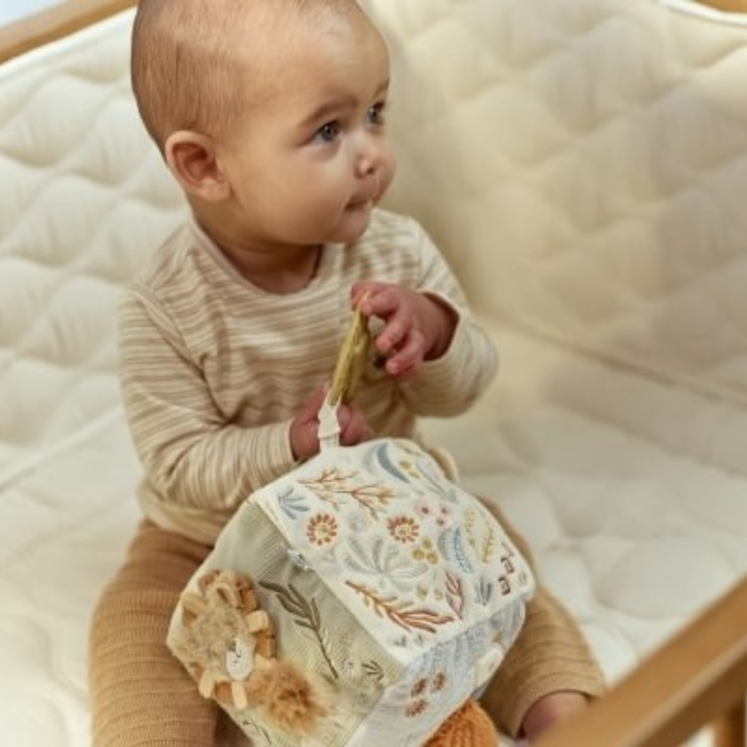 Cubo blandito de actividades · safari friends