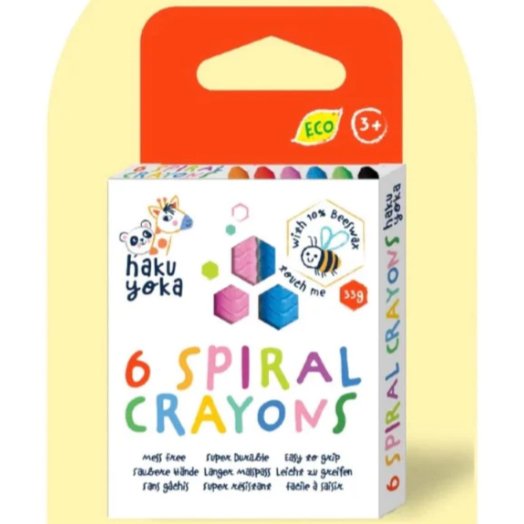 6 Ceras Haku Yoka · Spiral Crayons - La Chata Merengüela