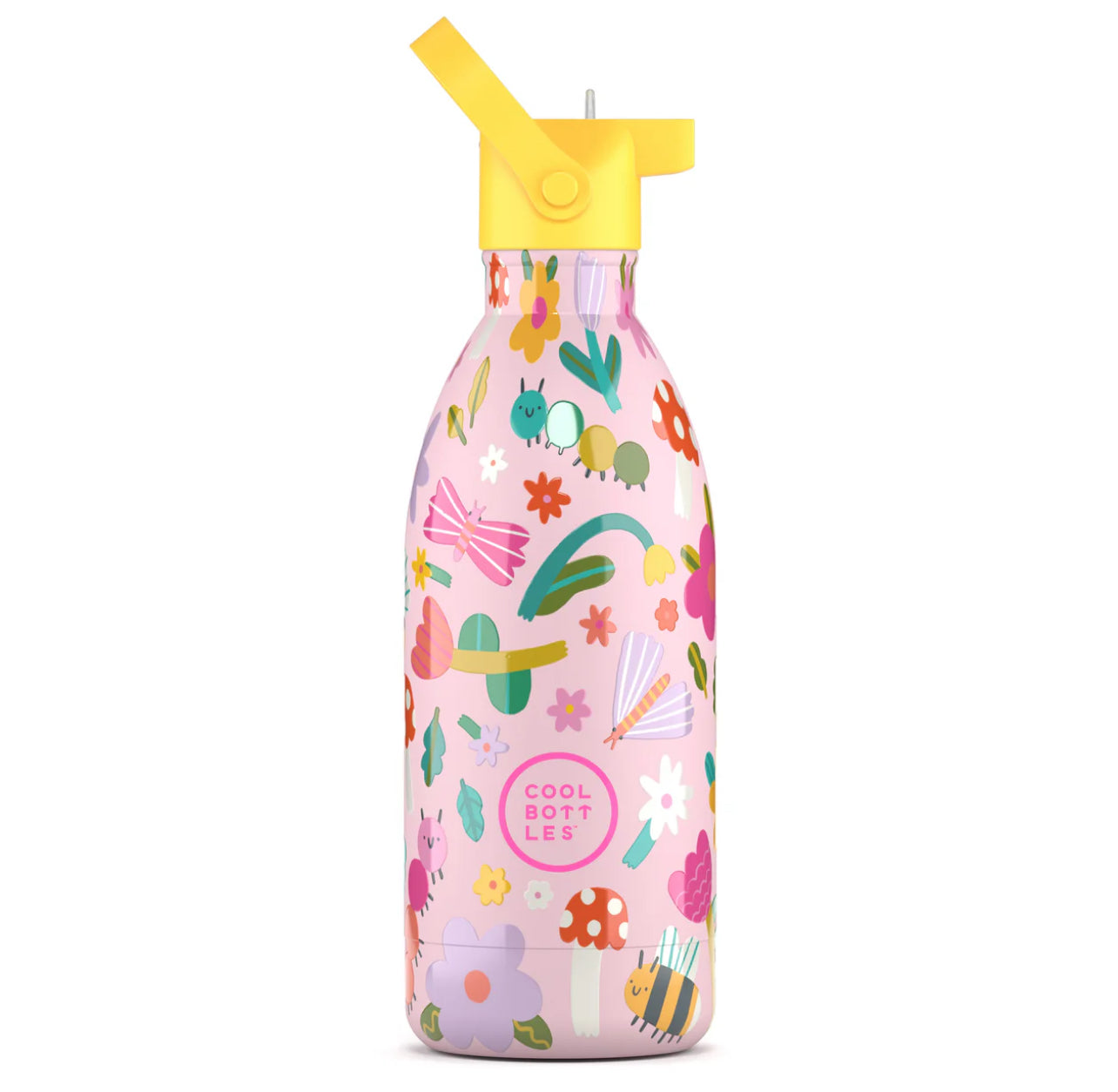 Botella de acero con pajita 500 ml. · bug life