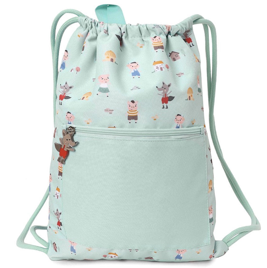 Mochila saco impermeable TUTETE personalizable · The Three Little Pigs