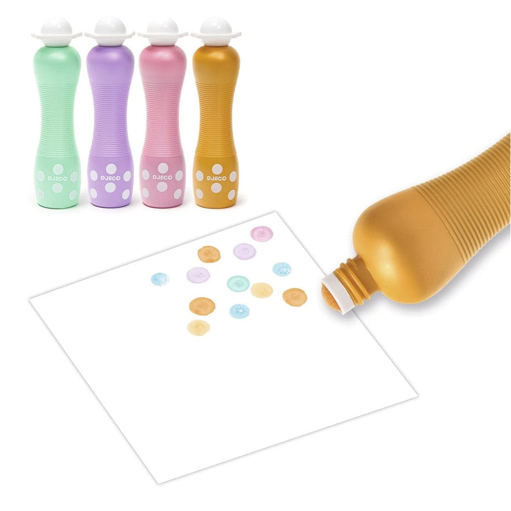 4 Marcadores de espuma de colores perlados