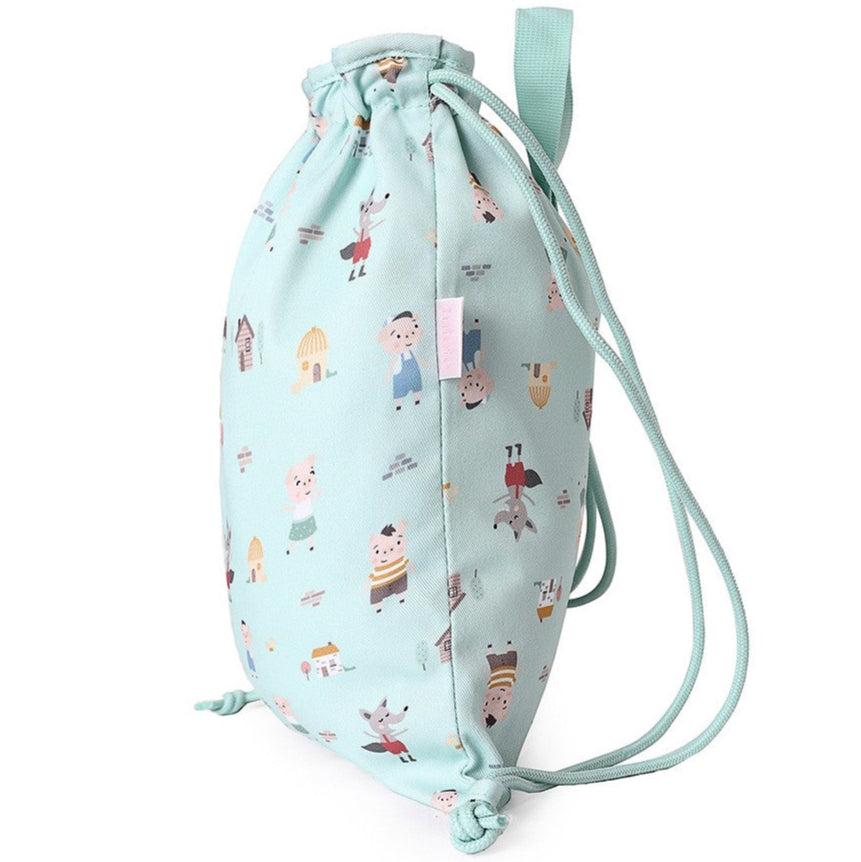 Mochila saco de tela TUTETE personalizable · The Three Little Pigs