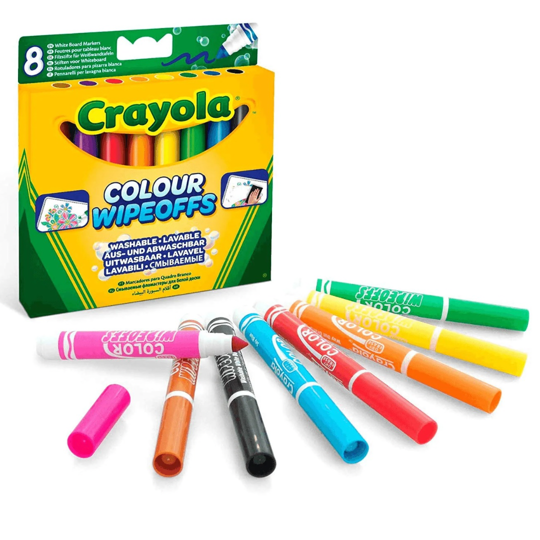 8 rotuladores lavables para pizarra blanca