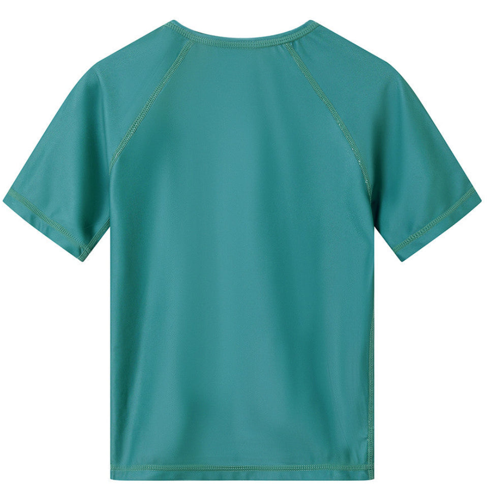 Camiseta protección solar de manga corta MONNËKA · whale teal