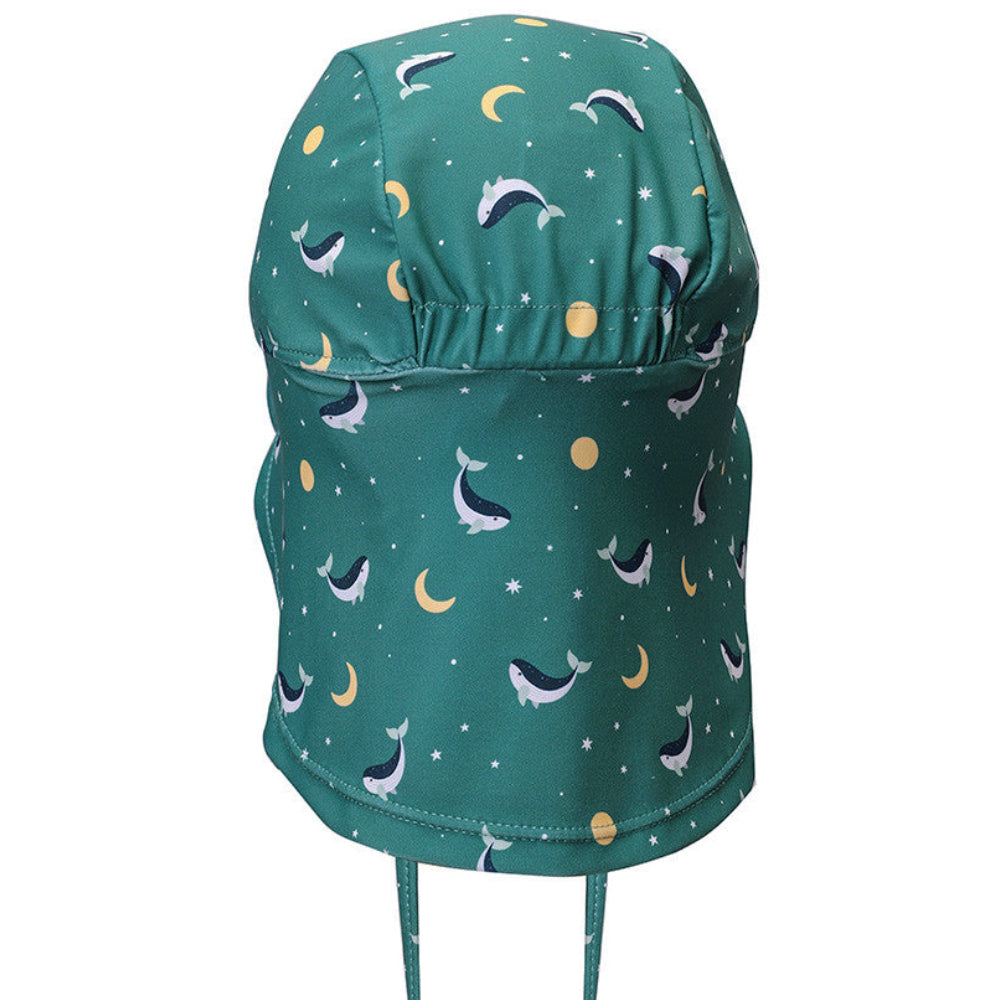 Gorro playa para bebé · whale teal