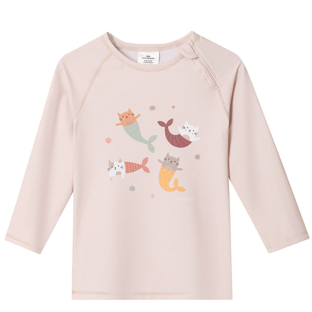 Camiseta protección solar de manga larga MONNËKA · mermaid cats