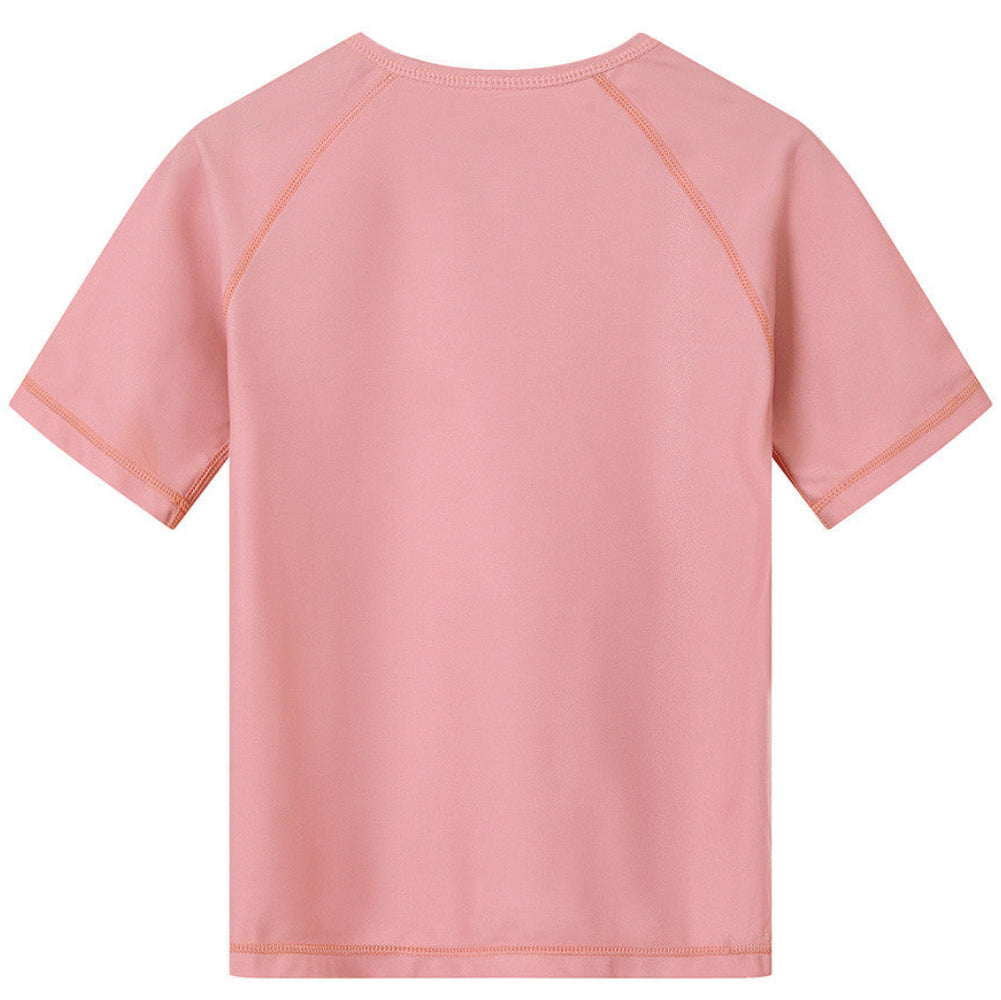 Camiseta protección solar de manga corta MONNËKA · whale pink