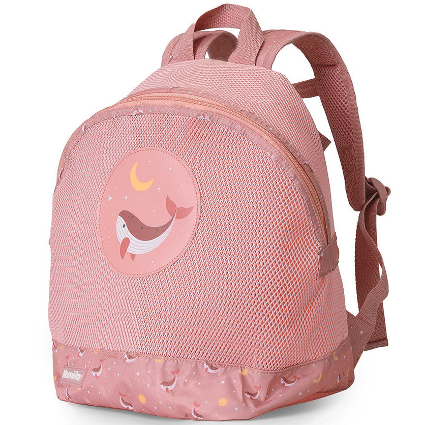 Mochila infantil antiarena · whale pink