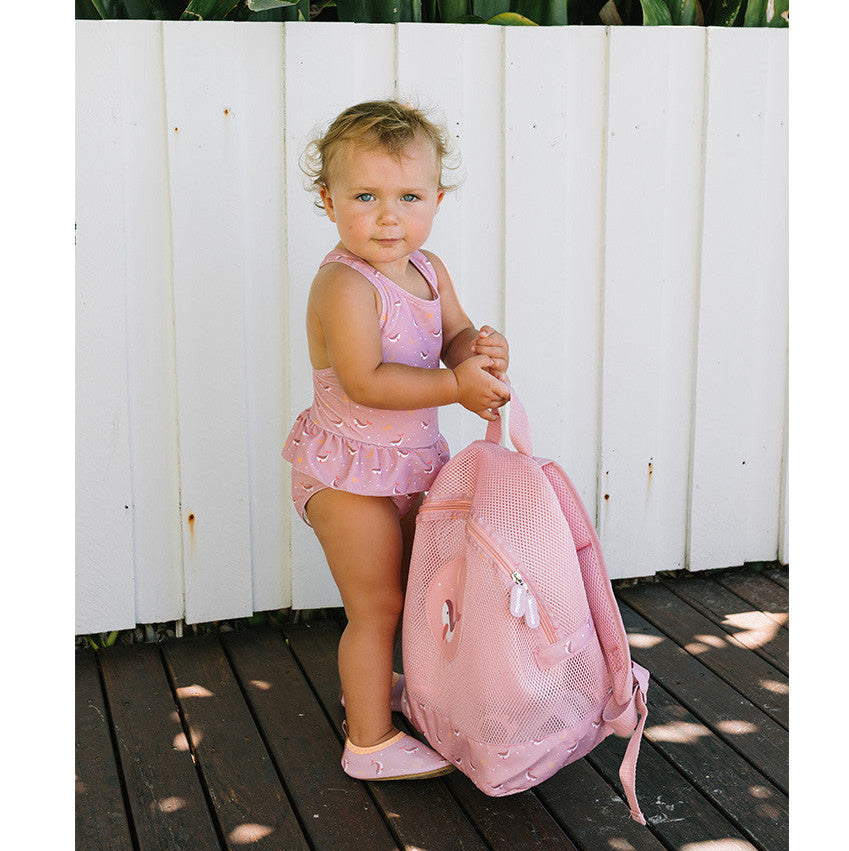 Mochila infantil antiarena · whale pink
