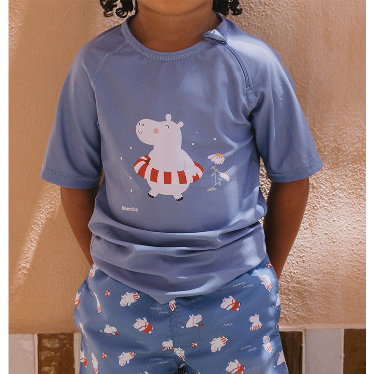 Camiseta protección solar de manga corta MONNËKA · hippos