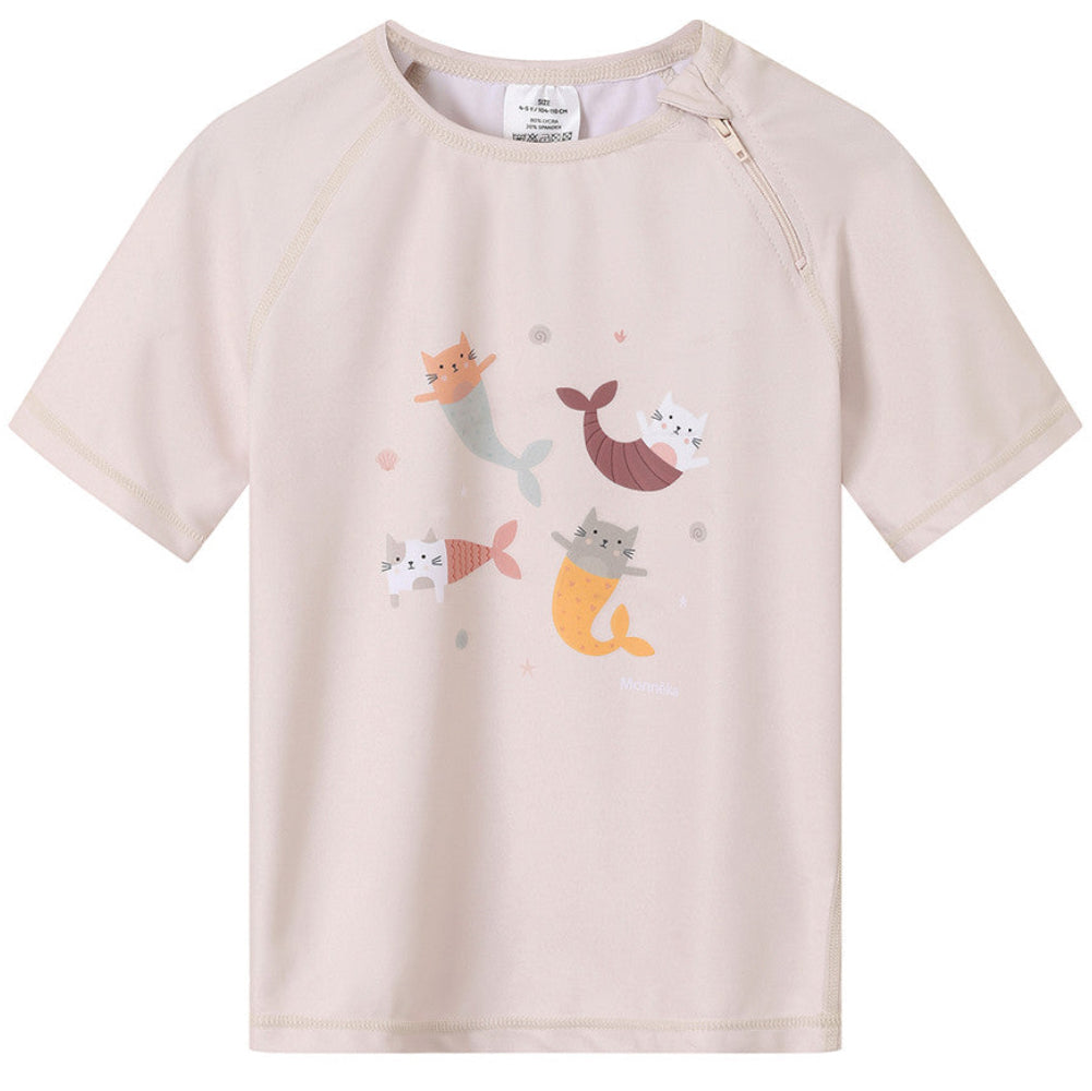 Camiseta protección solar de manga corta MONNËKA · mermaid cats