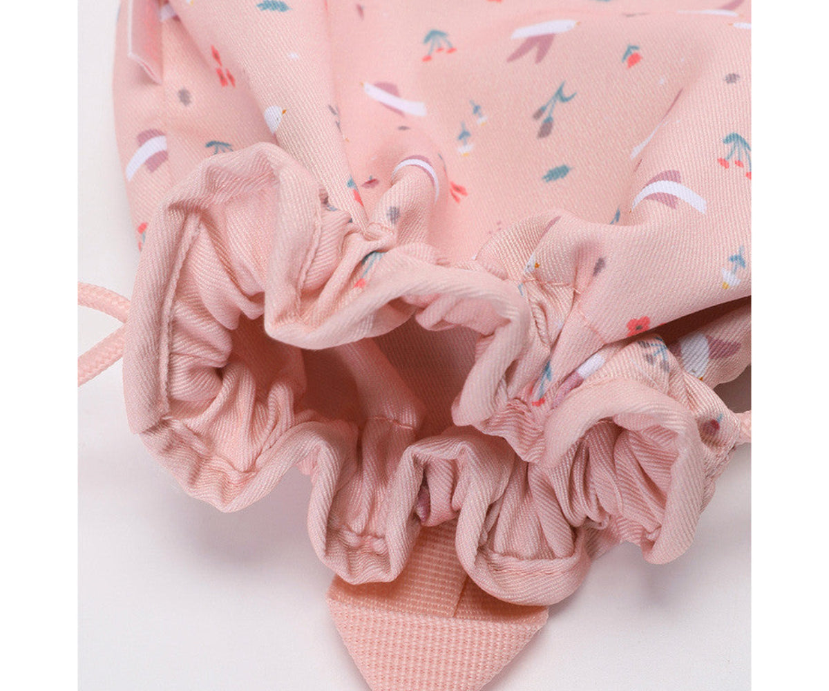 Mochila saco de tela TUTETE personalizable · blossom birds