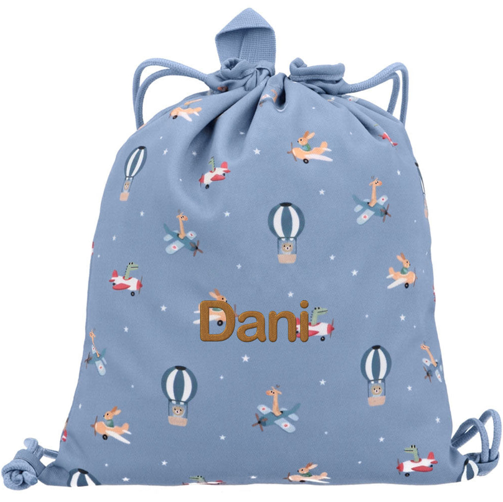 Mochila saco de tela TUTETE personalizable · planes