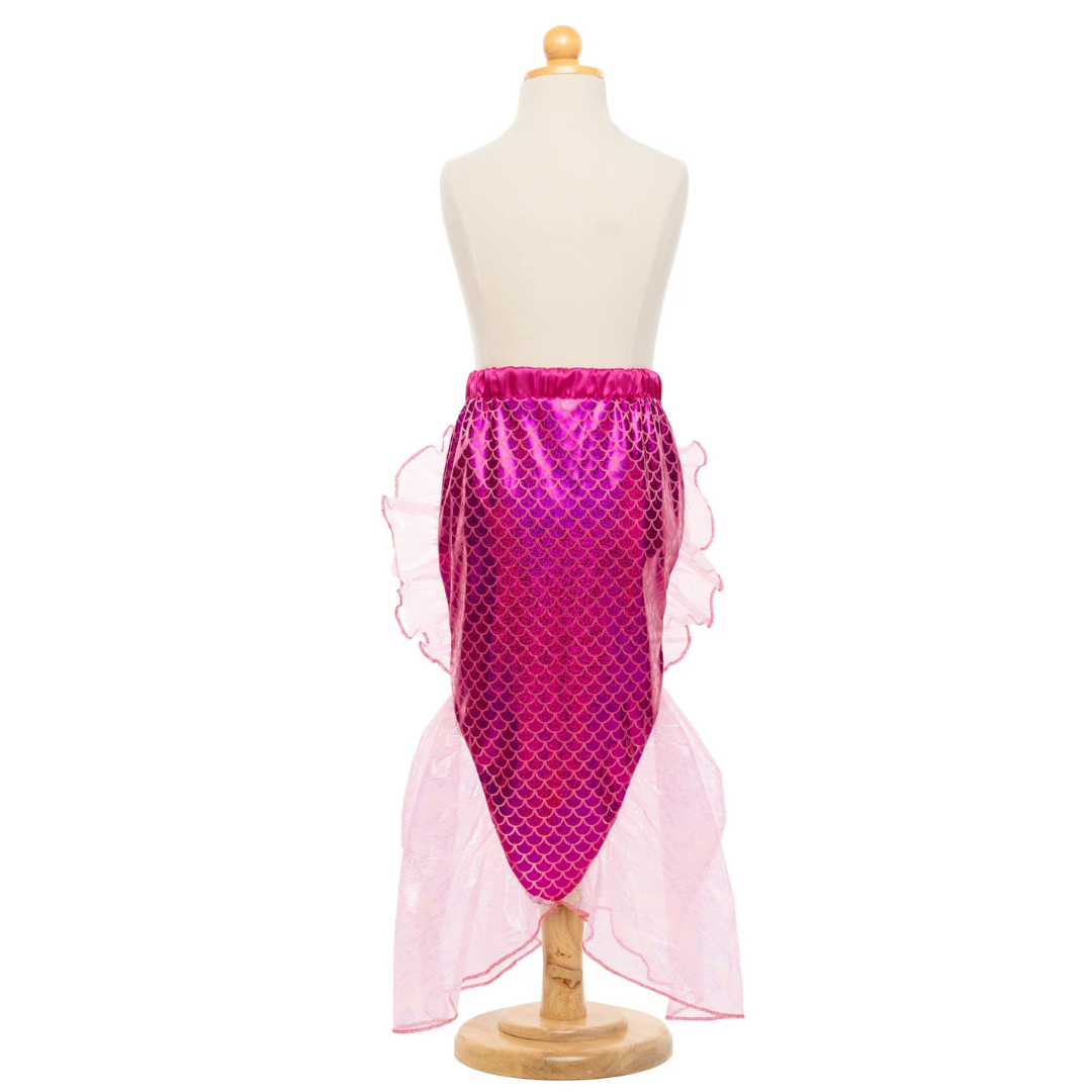 Disfraz brillante de sirena con diadema