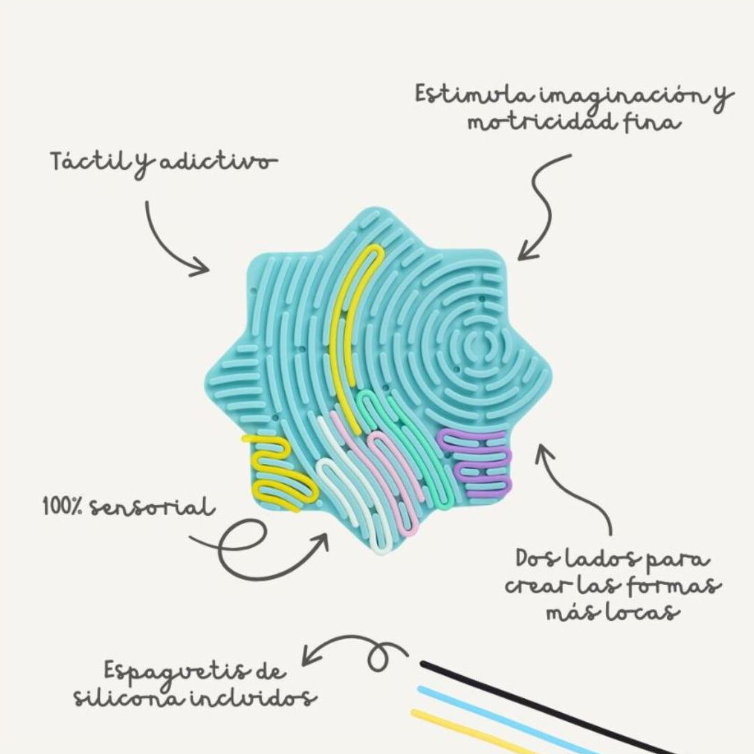 Puzzle sensorial de silicona FLEXHETTI · estrella
