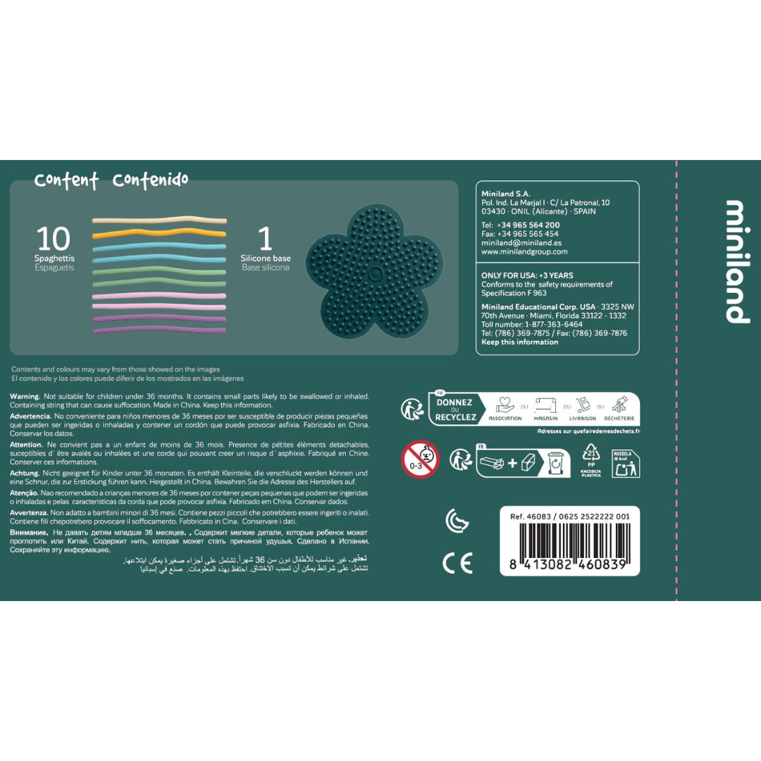 Puzzle sensorial de silicona FLEXHETTI · flor