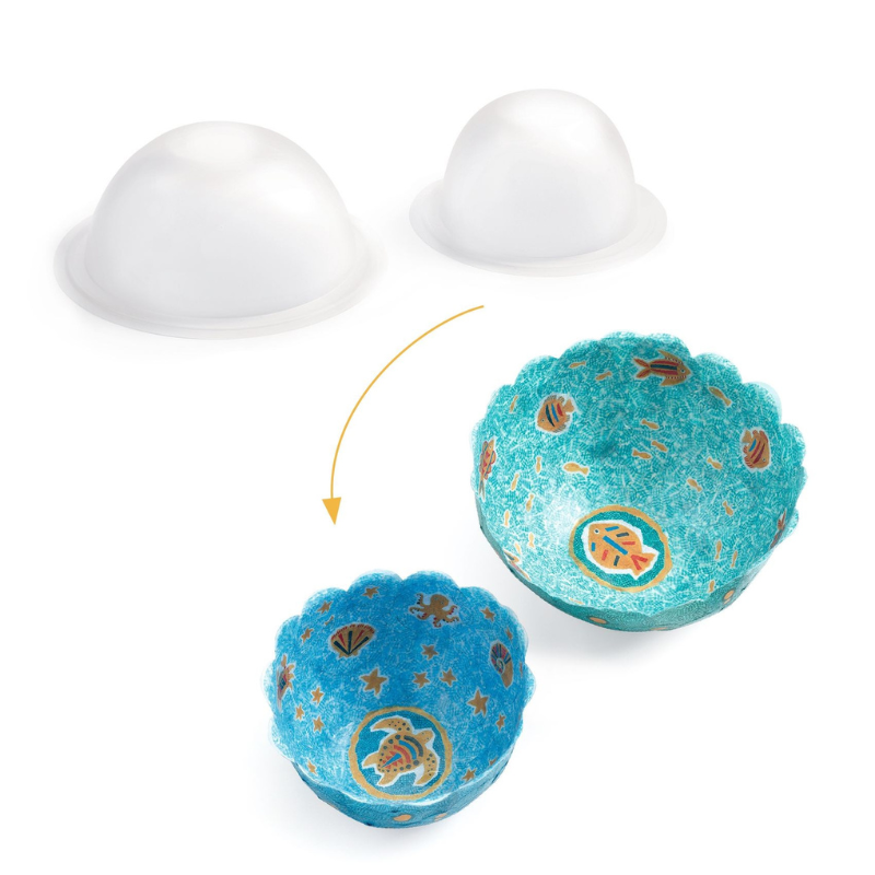 Kit creativo 2 cuencos decorativos de papel · En el mar