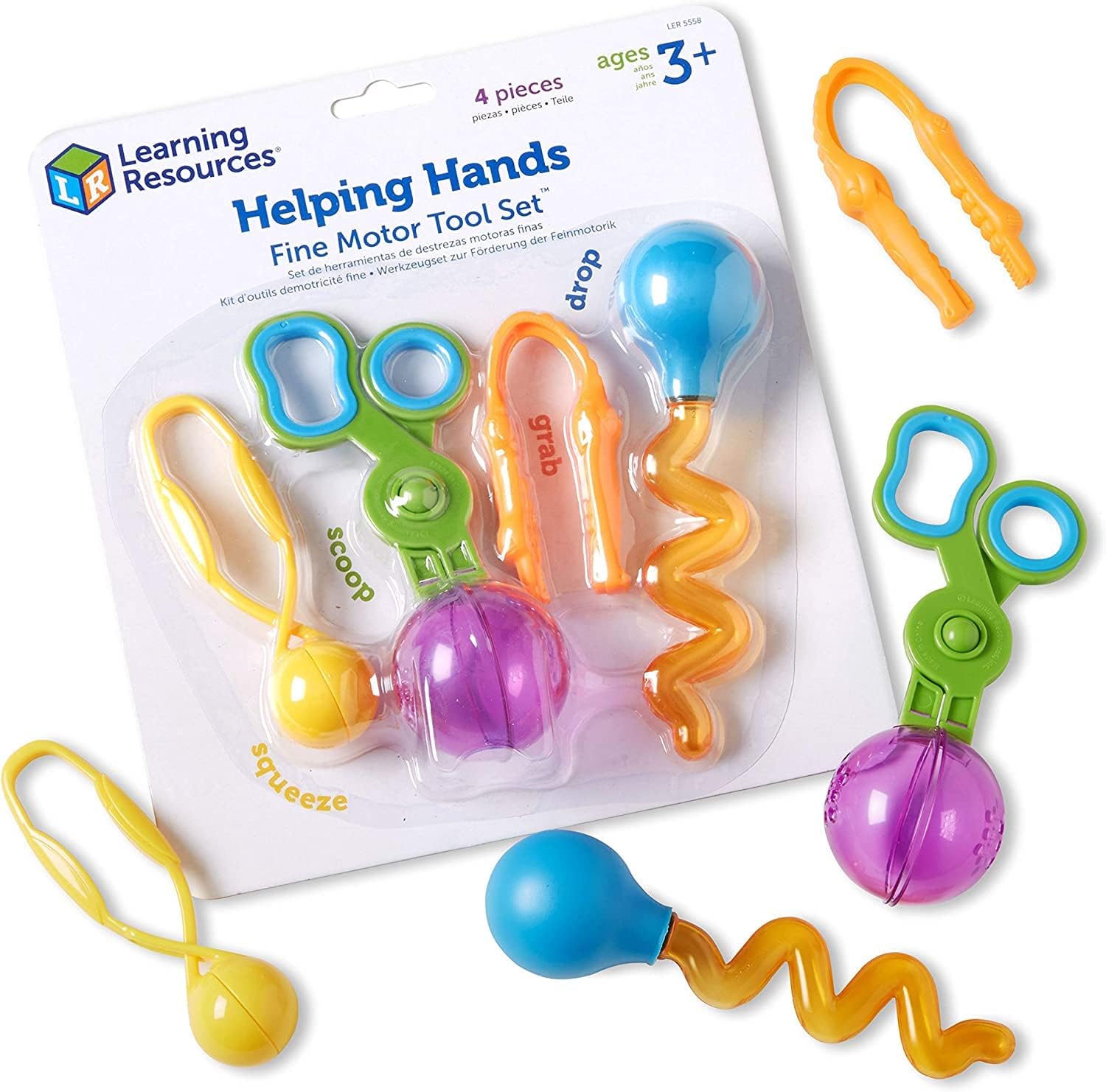 4 herramientas para motricidad fina HELPING HANDS