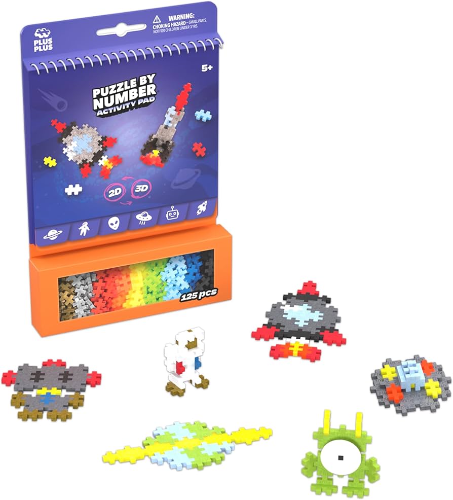 Set de actividades PLUS-PLUS 125 piezas · espacio