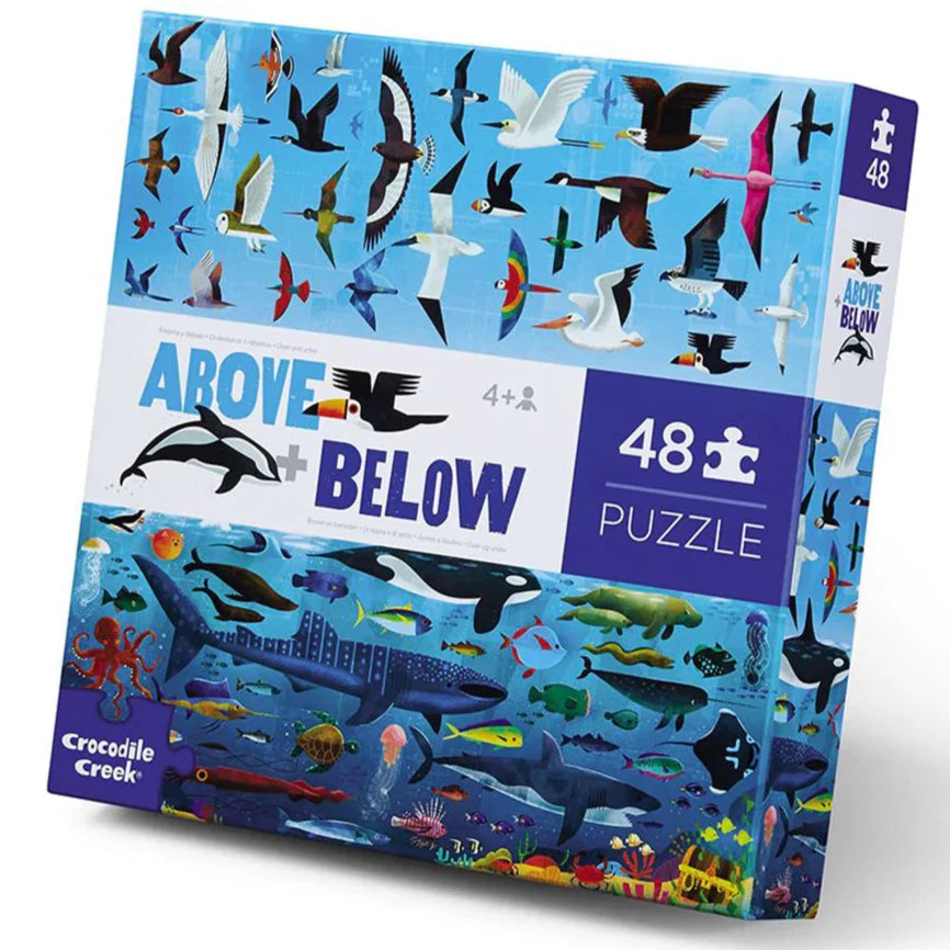Puzzle arriba y abajo · El cielo y el mar