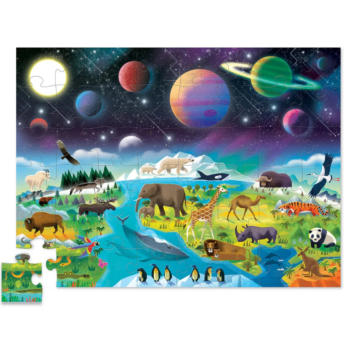 Puzzle arriba y abajo · la tierra y el cielo