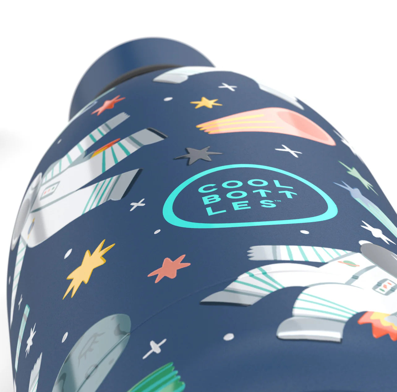 Botella de acero con pajita 500 ml. · galactic ride