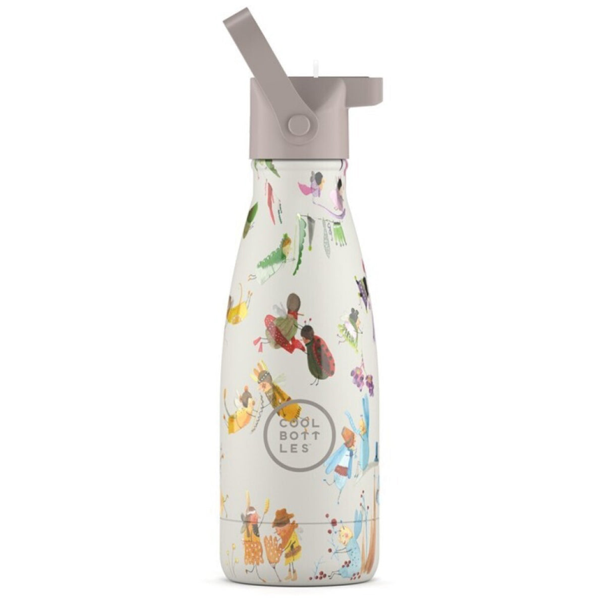 Botella de acero con pajita 260 ml. · garden pals