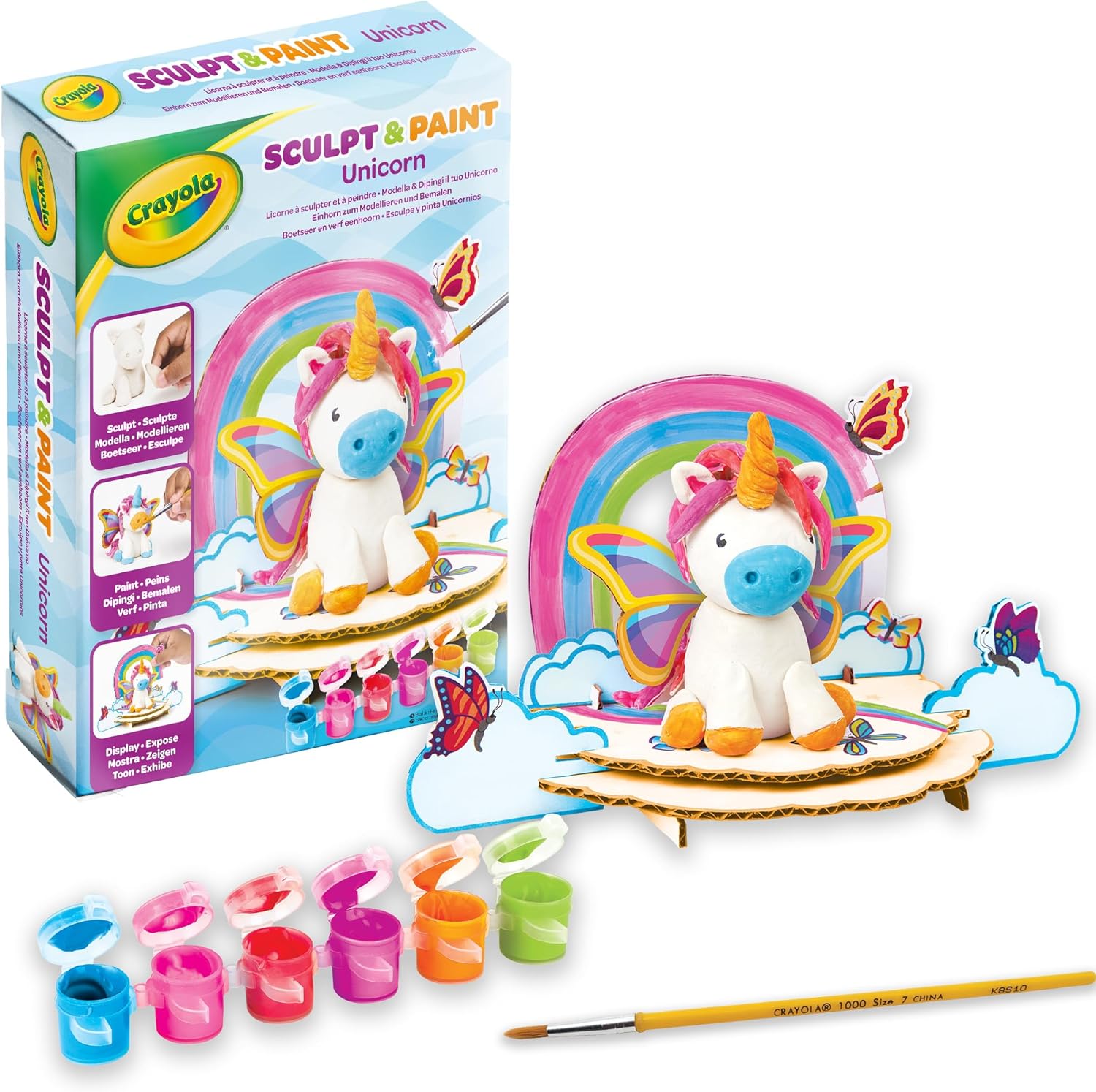 Set crea y decora tu unicornio con arcilla