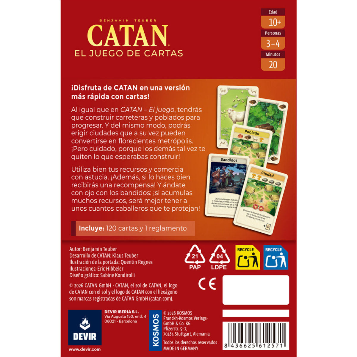 Catán ¡juego de cartas!