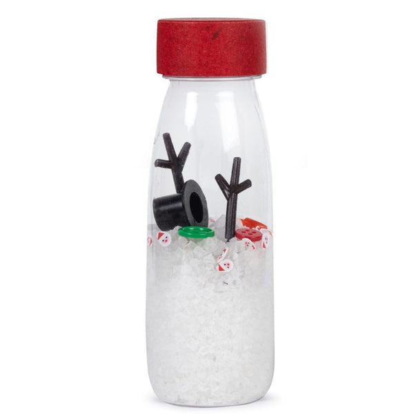 Botella Sensorial de Sonido · Christmas Snowman