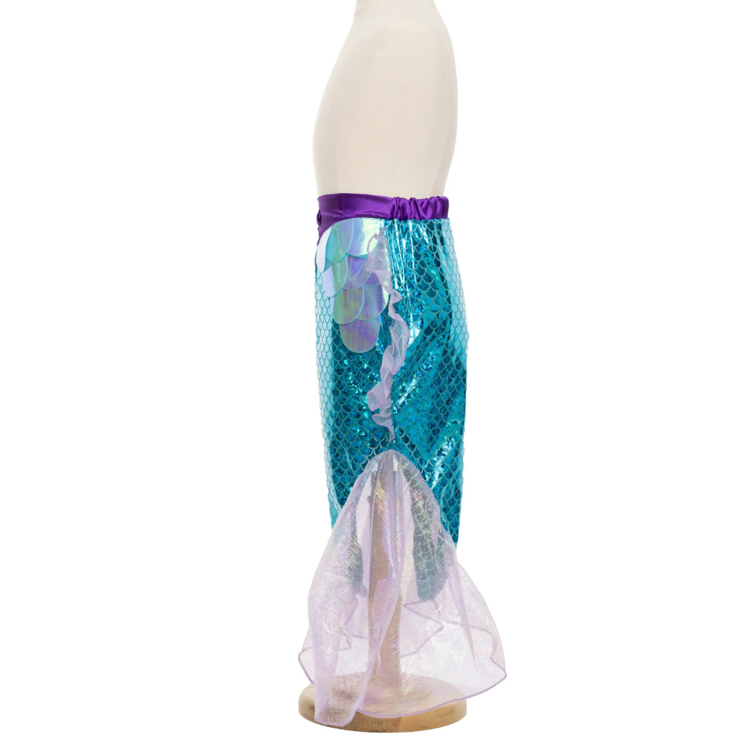 Disfraz brillante de sirena con diadema