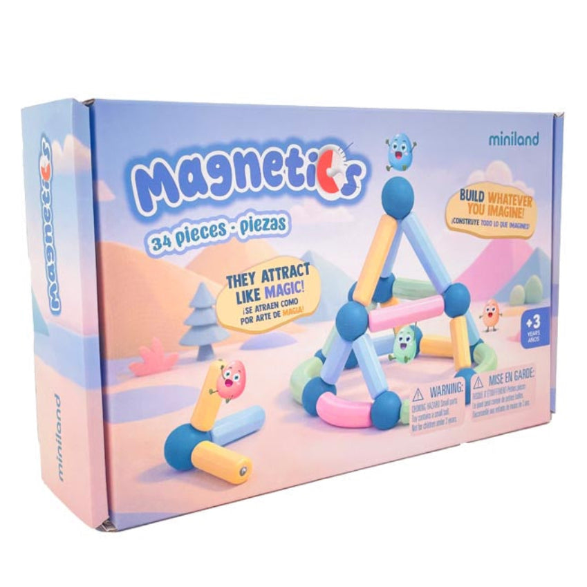 Magnetics pastel: 34 piezas