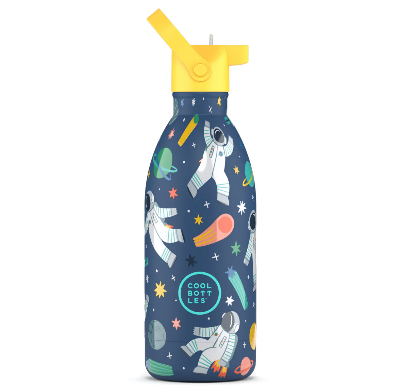 Botella de acero con pajita 500 ml. · galactic ride