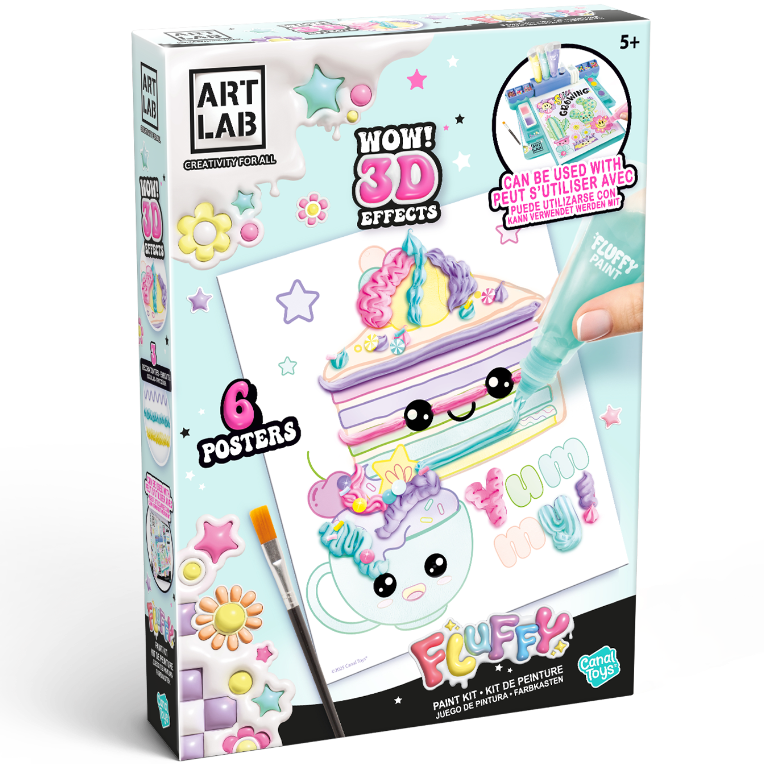 Fluffy paint kit ¡efecto 3D!