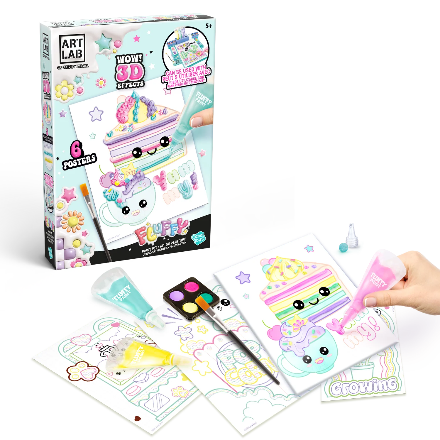 Fluffy paint kit ¡efecto 3D!