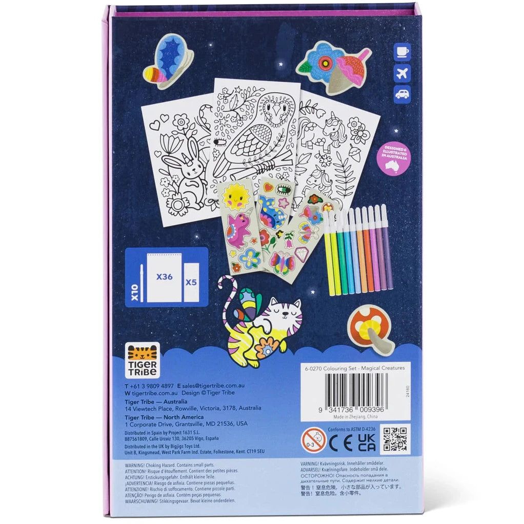 Colouring set · magical creatures
