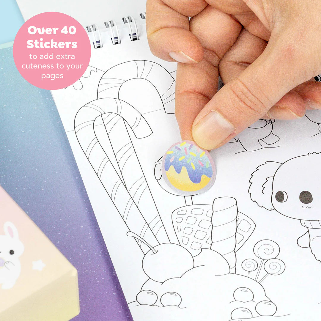 Colouring set pastel · kawaii café