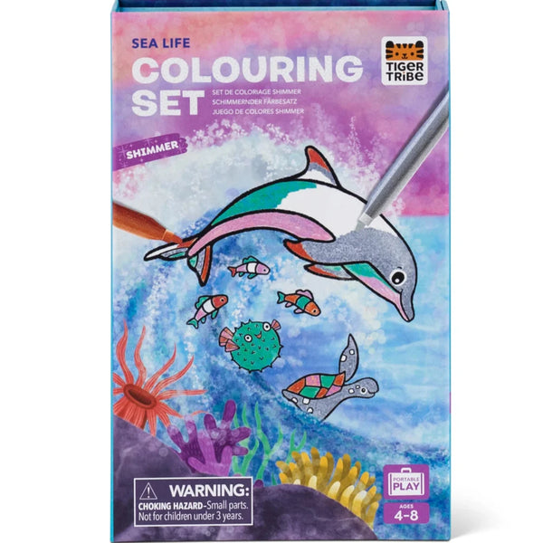 Colouring Set · Shimmer sea life