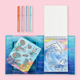 Colouring Set · Shimmer sea life