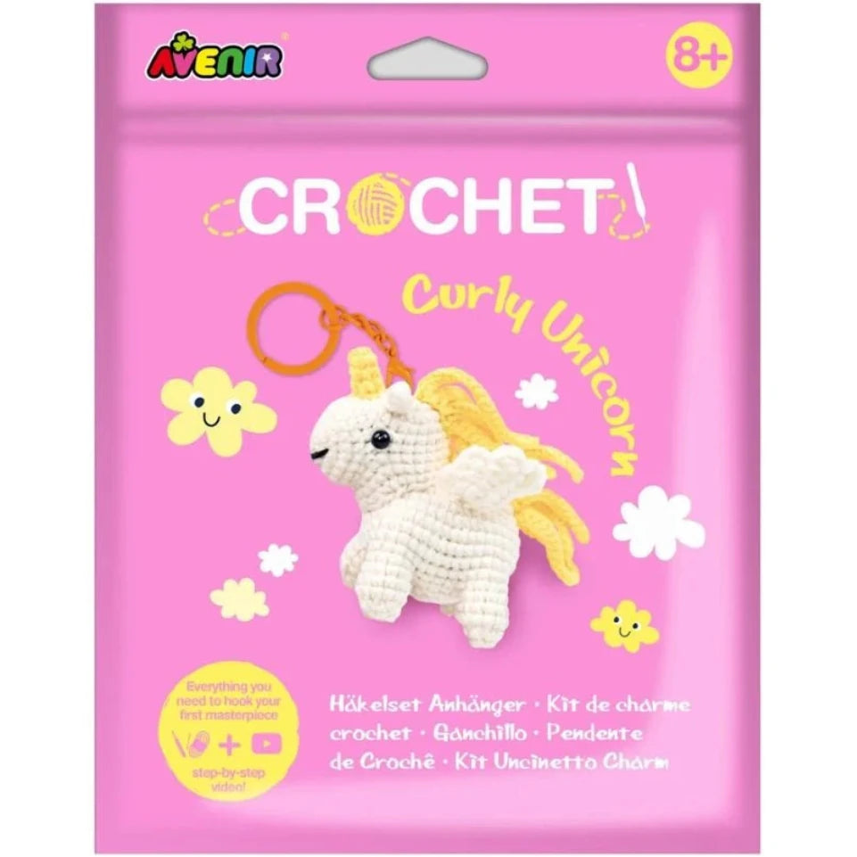Haz tu llavero de crochet: unicornio