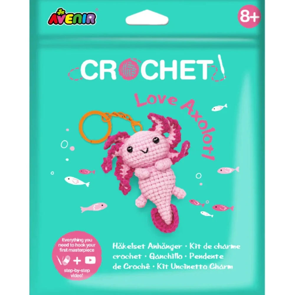 Haz tu llavero de crochet: ajolote