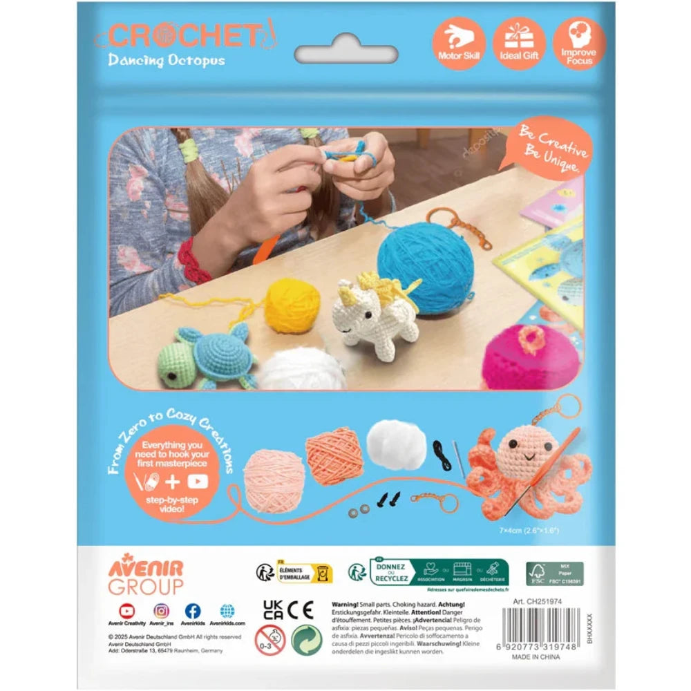 Haz tu llavero de crochet: pulpo